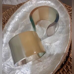 Two acrylic vintage bracelets